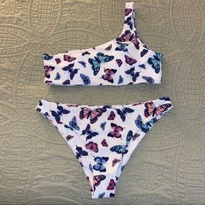 Butterfly one shoulder bikini